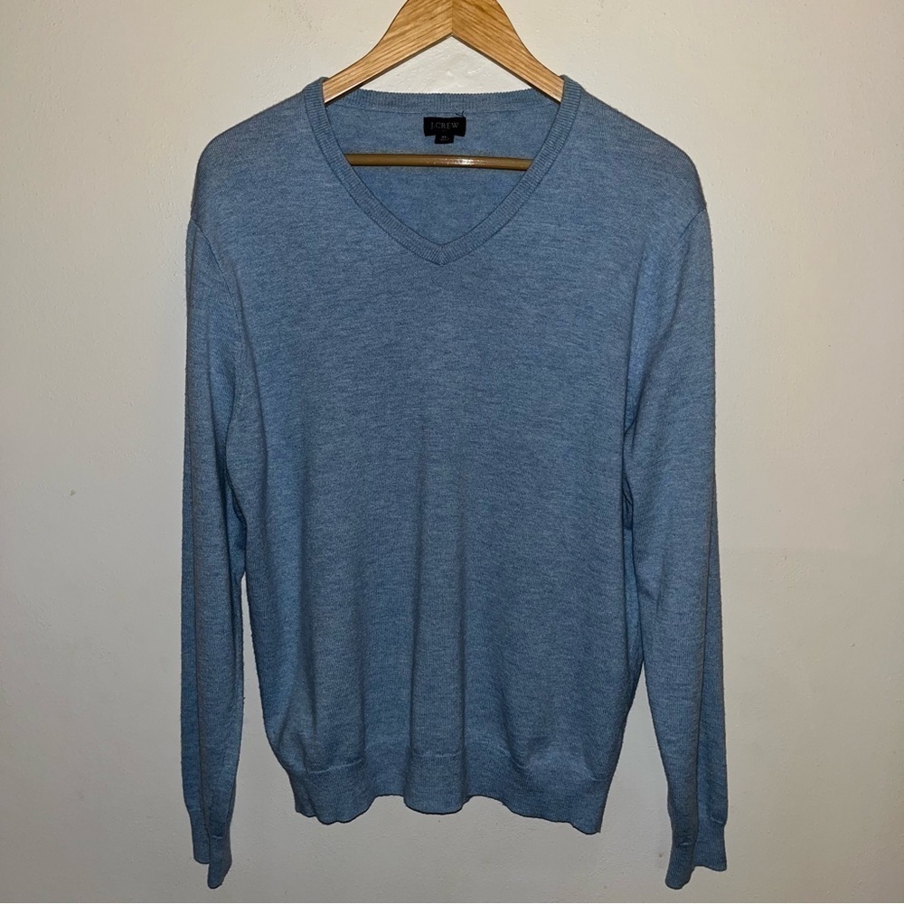 J. Crew Merino Wool Blend V-neck Sweater Men’s Size Extra Large